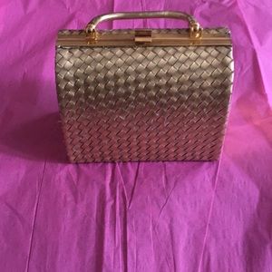 Vintage gold Harve Benard evening mini purse.